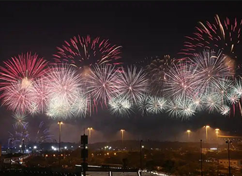 石台县焰火晚会